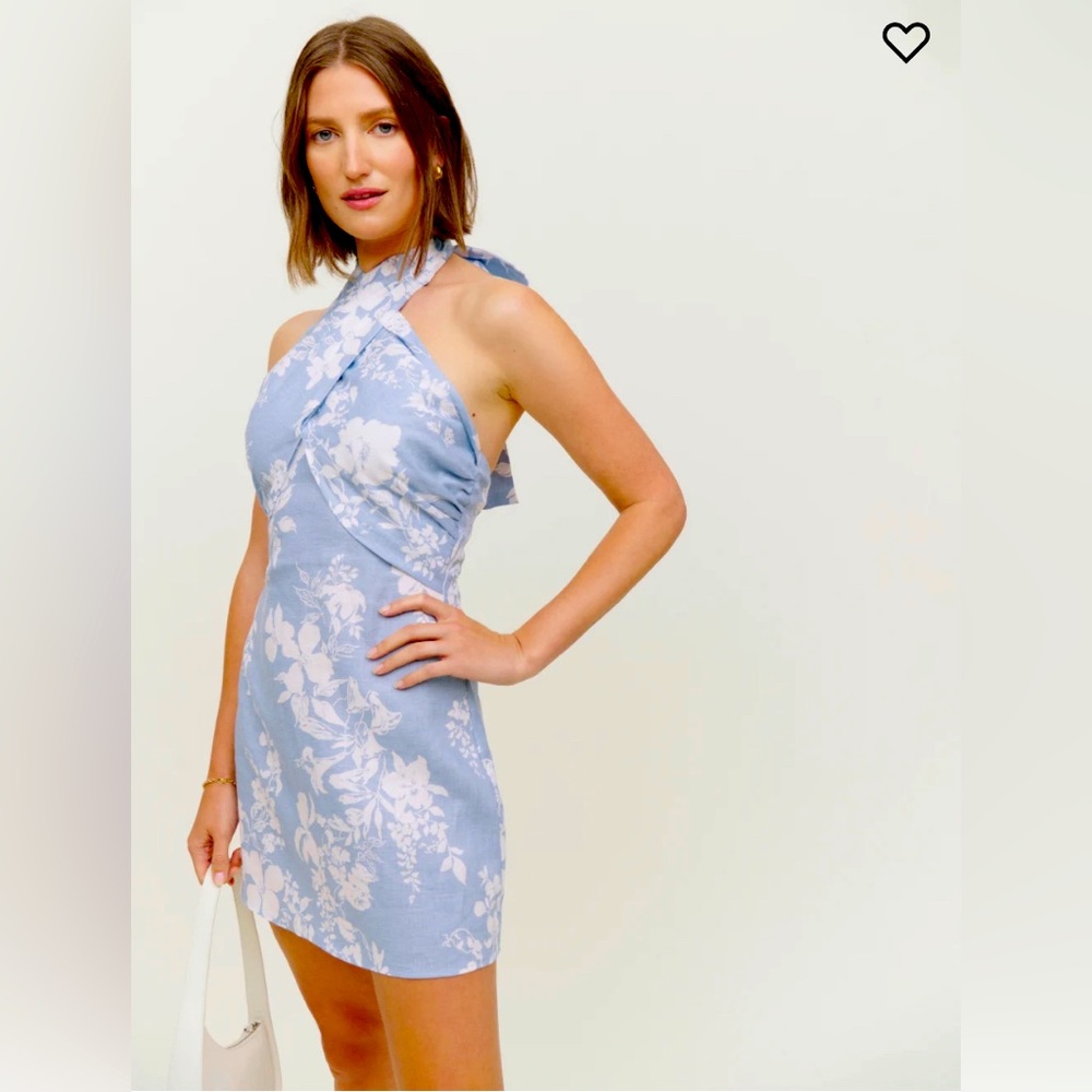 Reformation Samira halter dress. Size 8